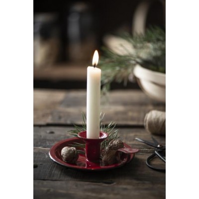 Подсвечник enamel red 14,5 см